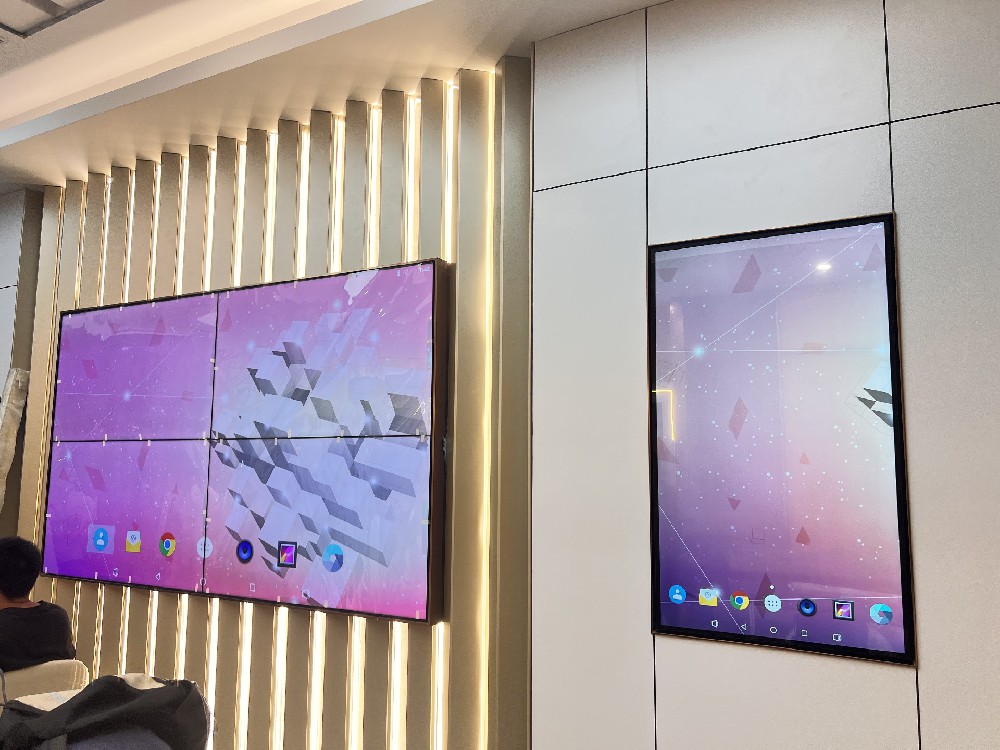 广东 广州 佛山市禅城55寸3.5mm拼接屏+广告机安装