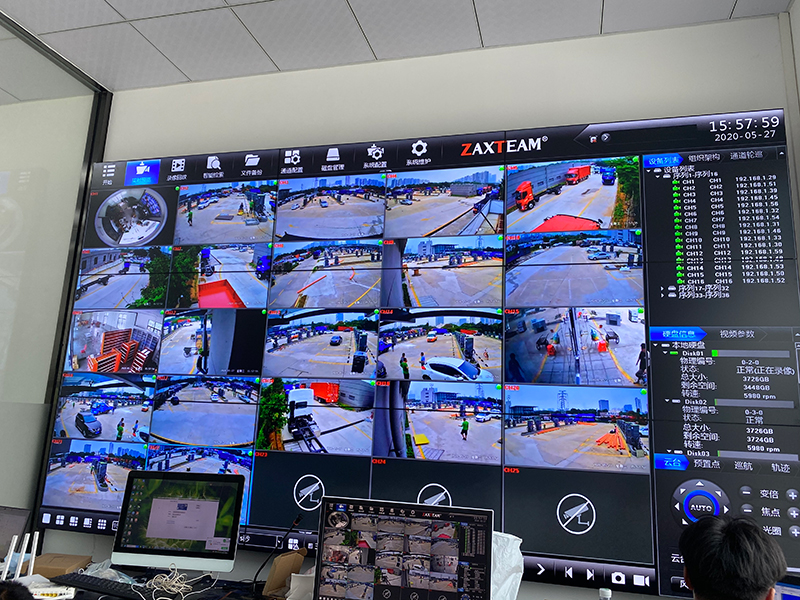 深圳南山充电桩监控室拼接屏